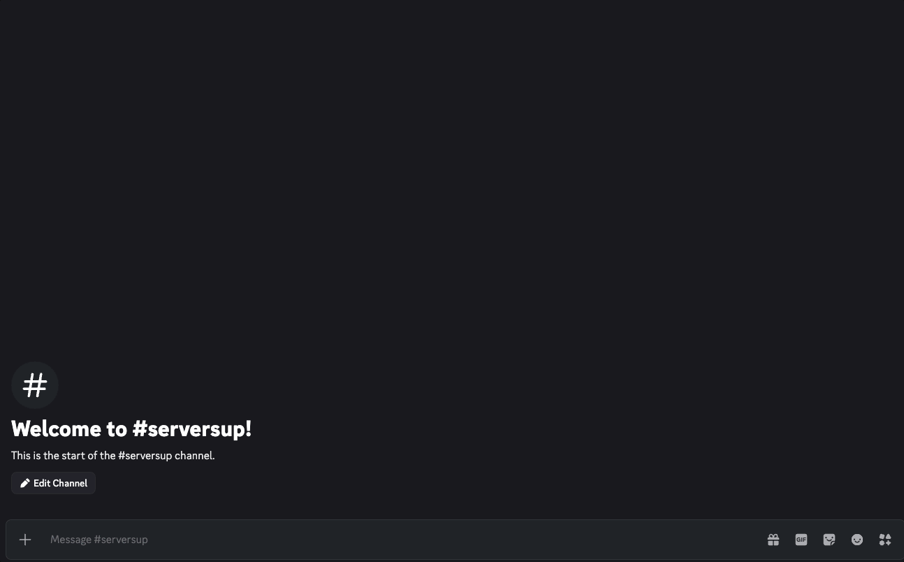 Demo of setting up a ServersUp subscription in Discord